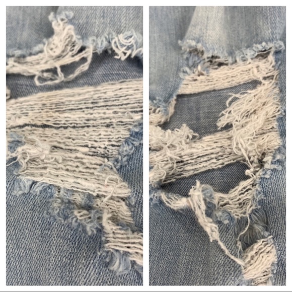 American Eagle Distressed 360° Super Stretch Skinny Jean Jeggings Light Wash 6 - Picture 6 of 16